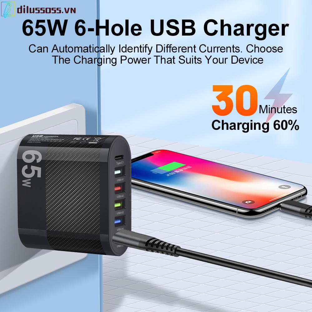 Củ Sạc 65w usb type-c 5v / 3.5a Cho iphone 14 13 12 huawei