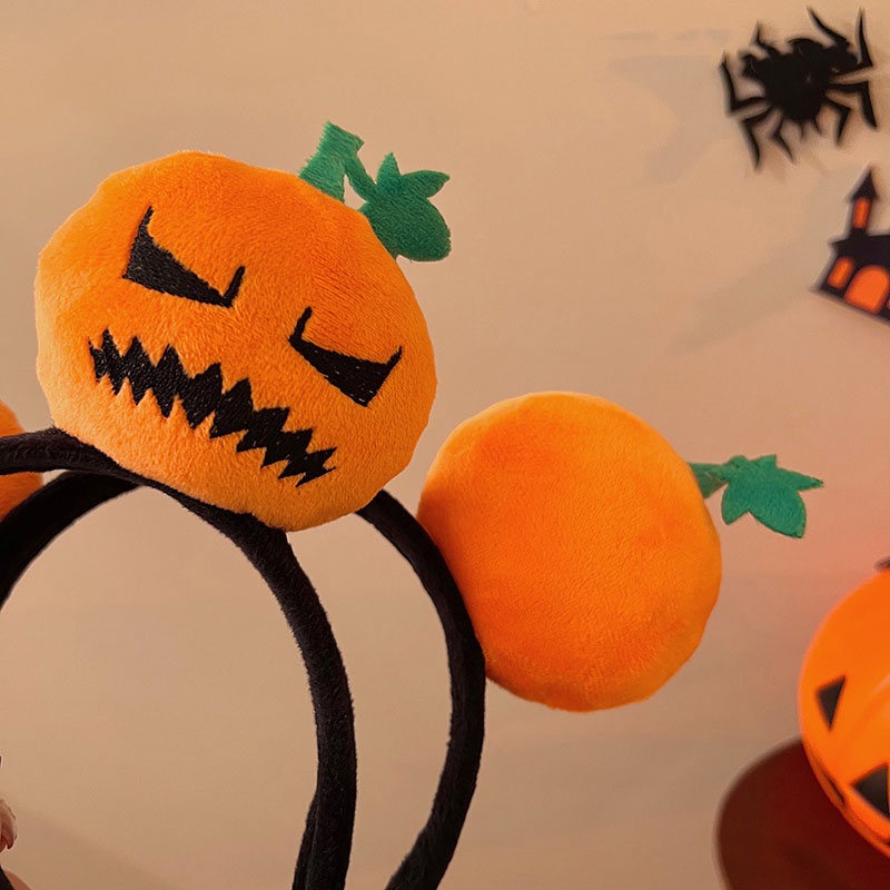 Băng Đô Cài Tóc Hình Bí Ngô halloween Dễ Thương Thời Trang 2023 Cho Bé Gái