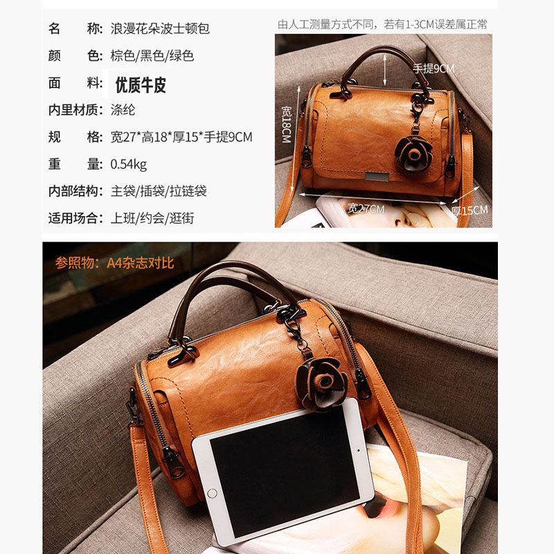 Túi Xách Da Bò Thật Phong Cách retro Thời Trang Mới 2023