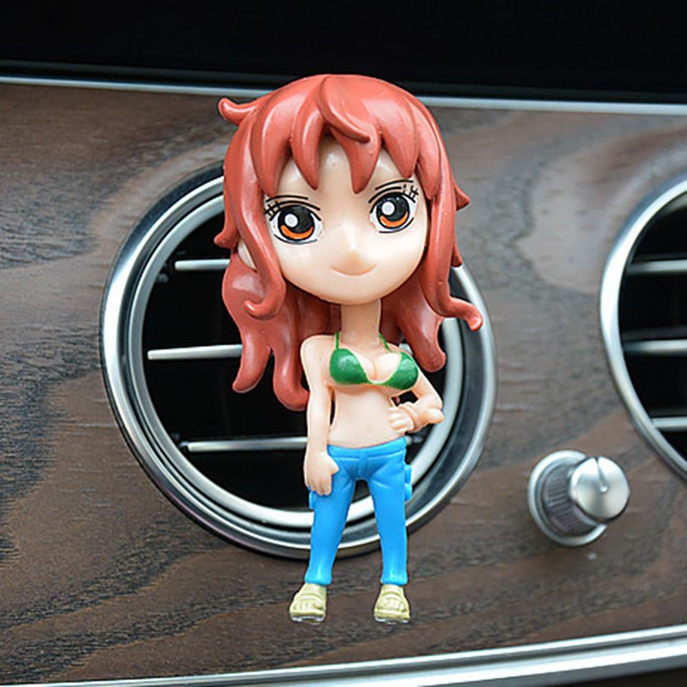 Mmluck Mô Hình Nhân Vật luffy zoro nami luffy 8cm Trang Trí Lỗ Thông Gió Xe Hơi