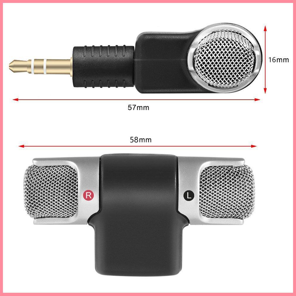 Mini Digital Stereo Microphone Mic 3.5mm Mini Jack PC Laptop Notebook