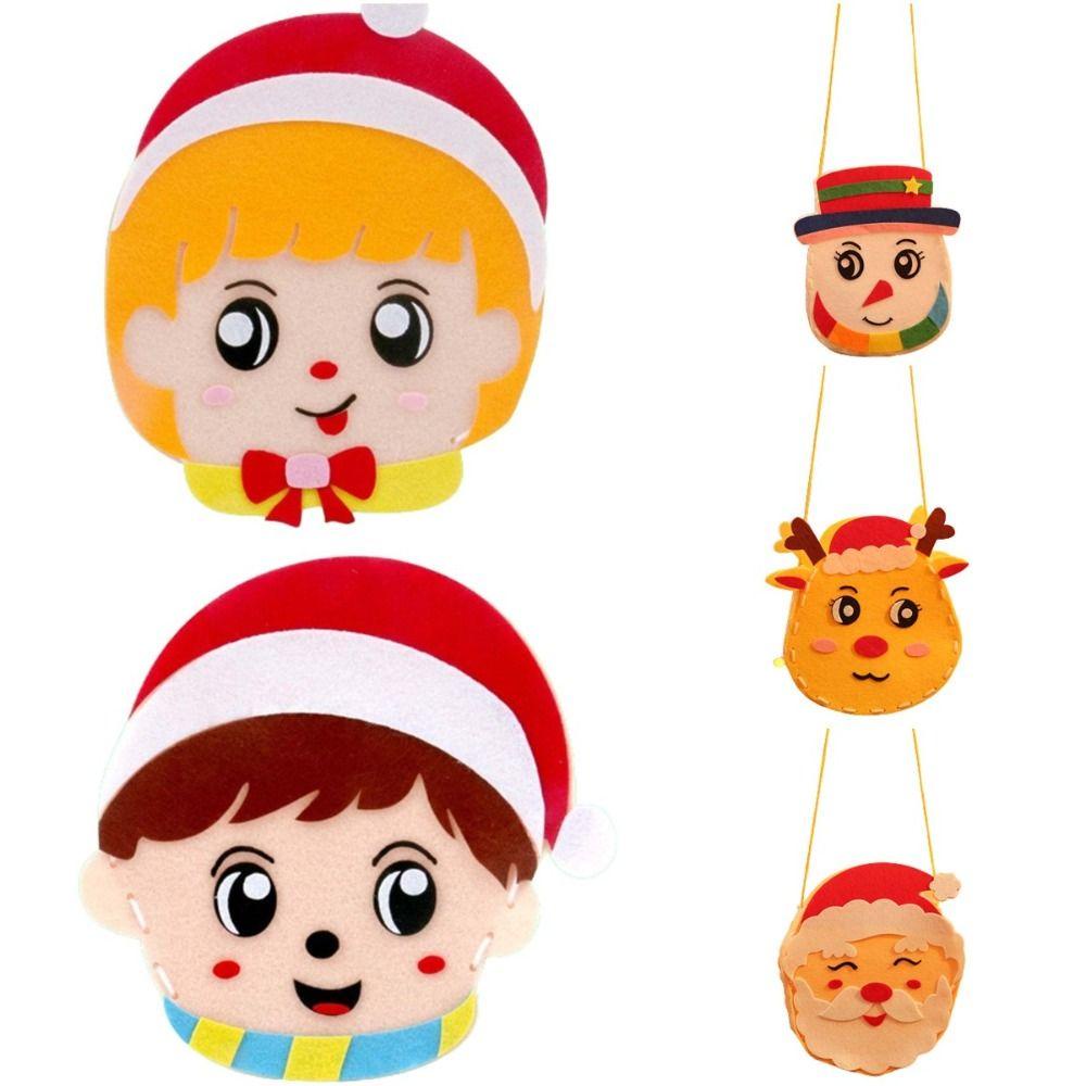 Túi Đựng Kẹo Hình Ông Già Noel Hoạt Hình Dễ Thương Cho Trẻ Em