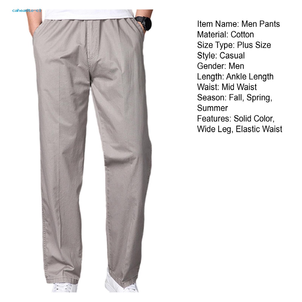 Quần Thể Thao cotton Lưng Thun Ống Rộng Nhiều Túi Thoáng Khí Thoải Mái Cho Nam