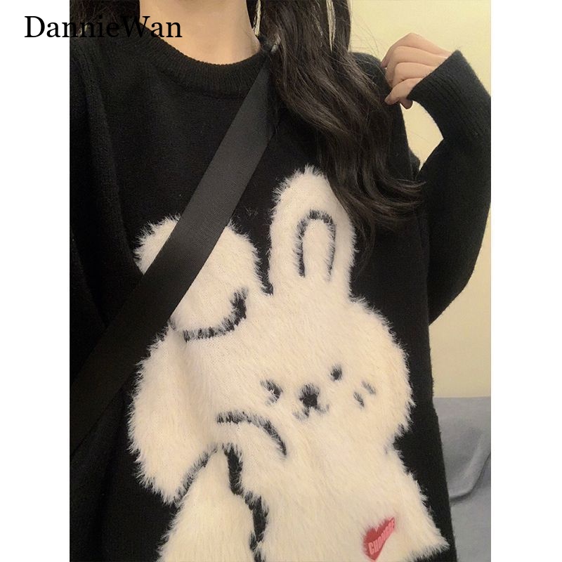 DannieWan Áo Len áo khoác cardigan Fashion Đơn giản Trendy thời trang A21K02I 39Z230928