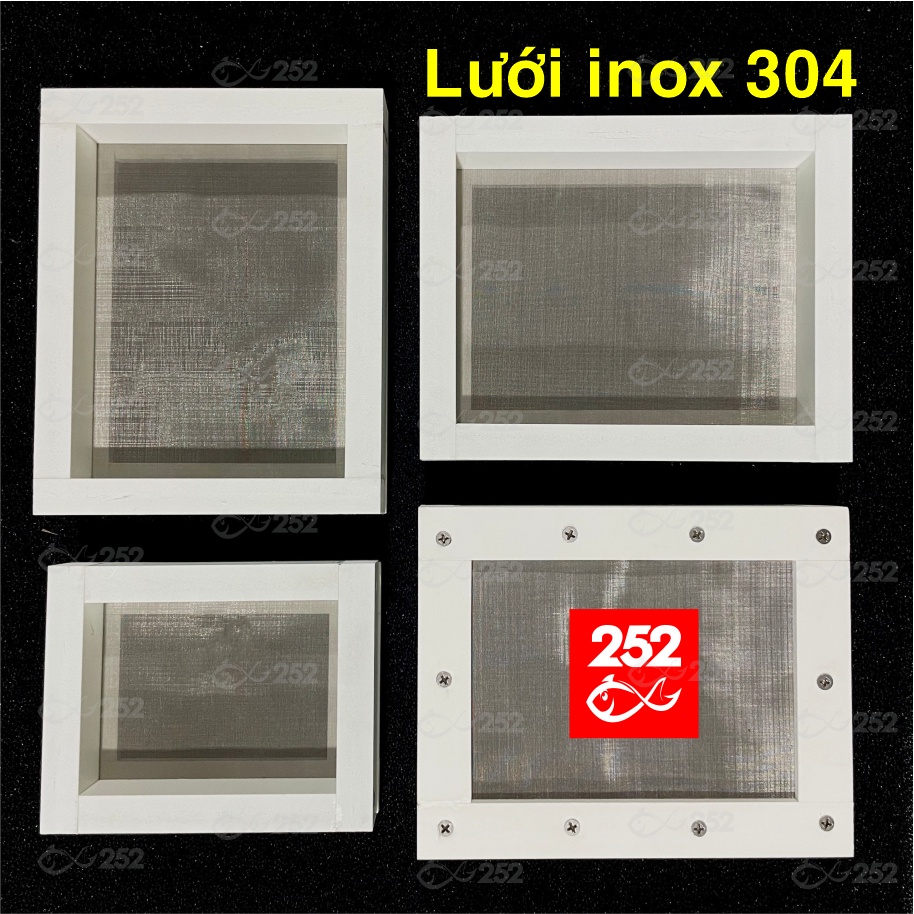Khay Tách Phân, Cặn Cho Lọc Bể Cá Lưới Inox 304 - Khay Tách Phân Cho Bể Cá