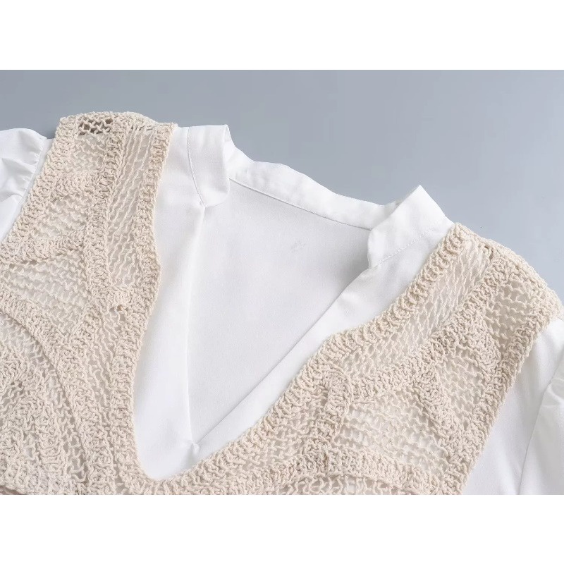 Zara Đầm Ngắn Giả Hai Lớp Phong Cách Âu Mỹ Thời Trang Cho Nữ 4786256 251