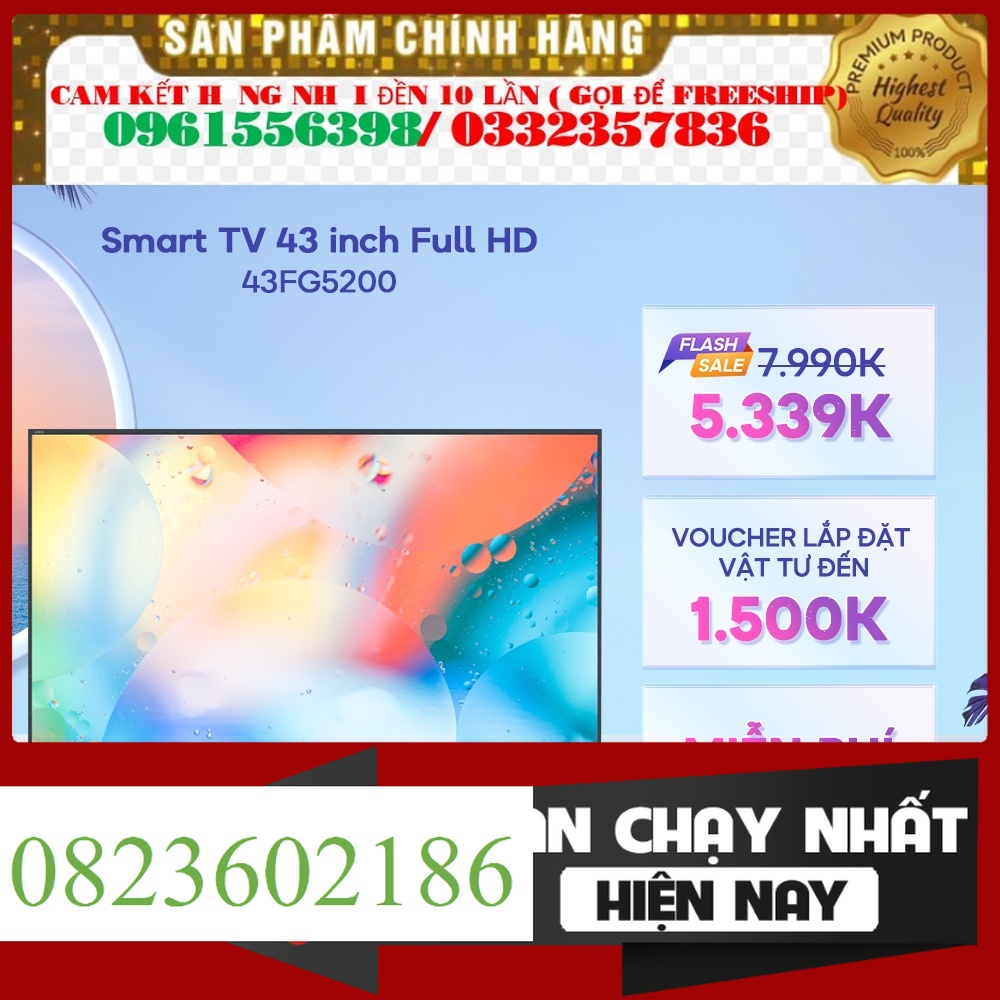 Smart TV Casper 43 inch Full HD màn hình LED 43FG5200 [TRẢ GÓP 0%] [GIAO TP. HCM VÀ HÀ NỘI] &gt;