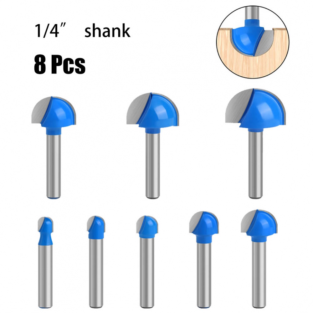 【new product】Router Bit Solid Hardened Steel Woodworking Tools 6.25MM Shank Cutters