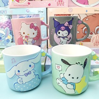 Miniso MINISO MINISO Sanrio Hello Kitty Nổi Búp Bê Cốc Gốm Dễ Thương Pacha Chó Cốc Nước Sữa
