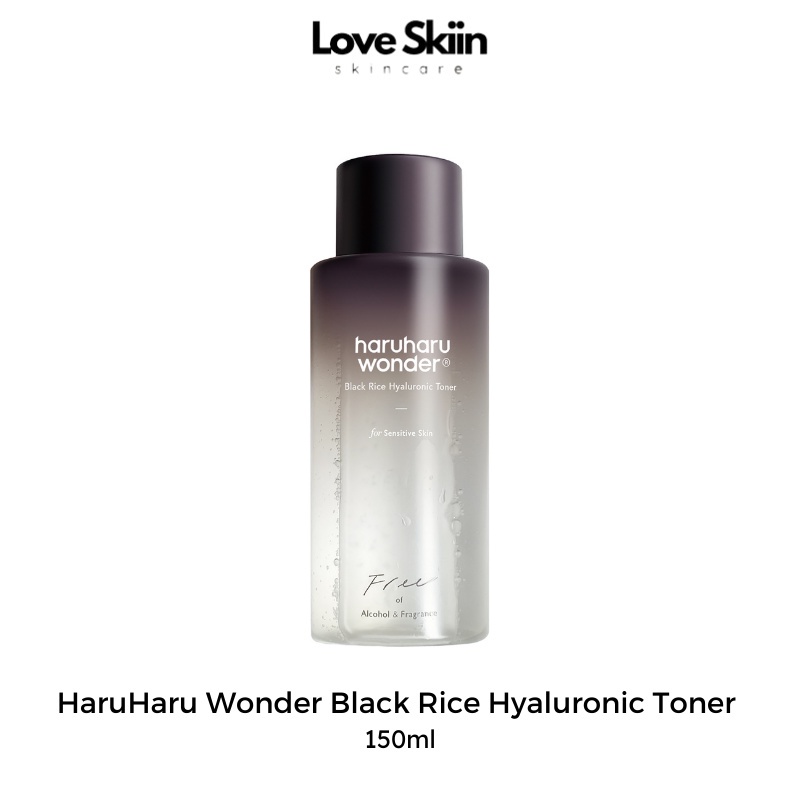 Nước cân bằng gạo đen HaruHaru Black Rice Hyaluronic Toner_for sensitive skin 150ml
