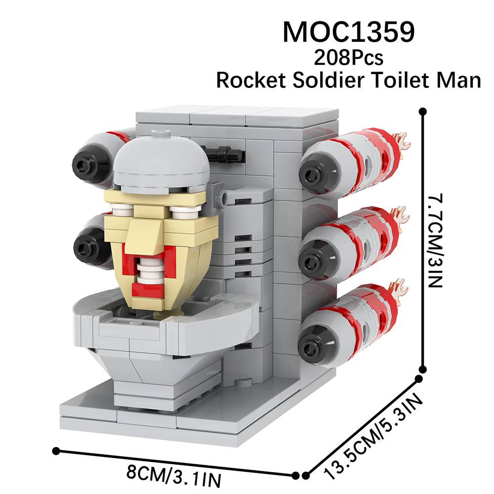 Skibidi Bộ Đồ Chơi Xếp Hình toilet Cho Bé