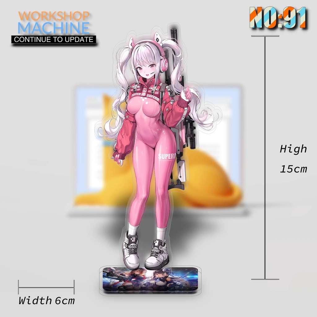 Mô hình Standee Goddess of Victory Nikke Anime Characters Acrylic 15cm 2 Phụ kiện trang trí để bàn góc học tập
