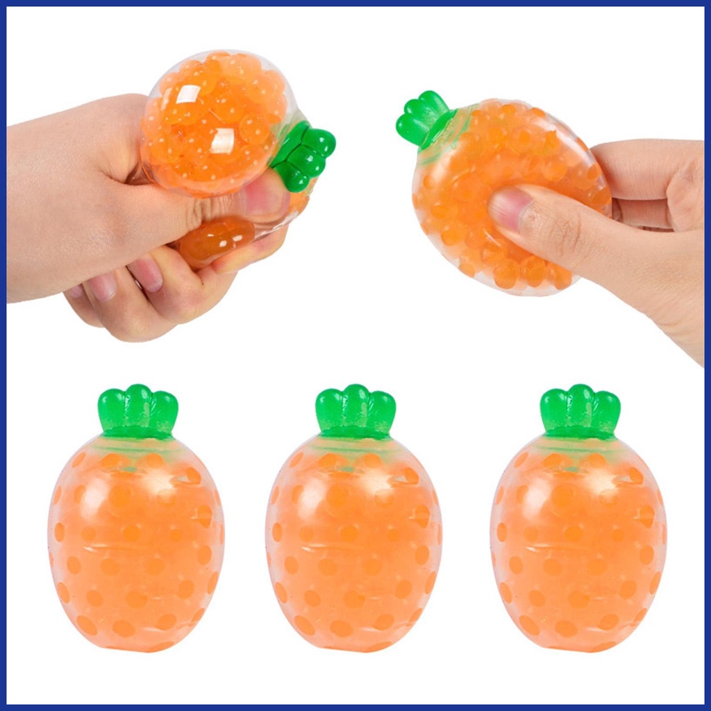 Squeeze Quả Bóng Hình Củ Cà Rốt Đồ Chơi Giảm Căng Thẳng Cho Bé Gái Aavn