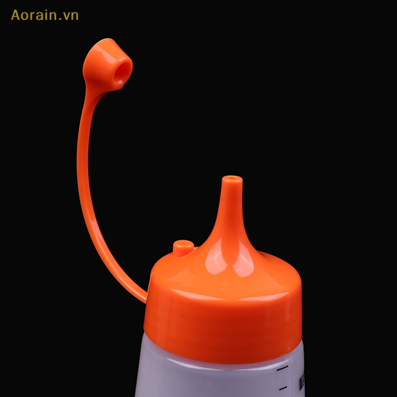 1 Bình Đựng Nước Sốt Miệng Nhỏ Bằng Nhựa Có Thang Đo Dùng Trong Nhà Bếp