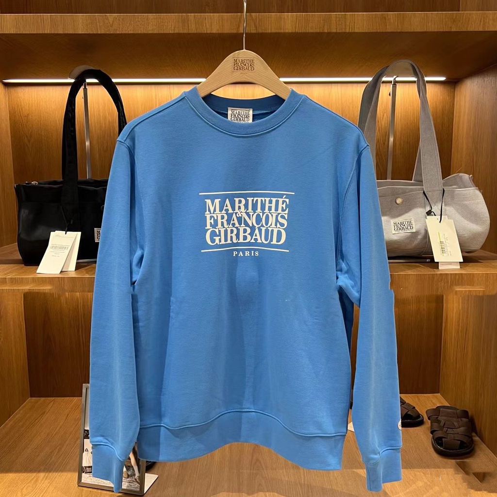 LICC super hot marithe ins letter printing autumn new casual all-match simple couple top loose sweater