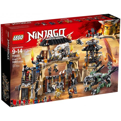 LEGO Ninjago 70655 - Trường Đấu Rồng hộp bí ấn, tặng ô tô