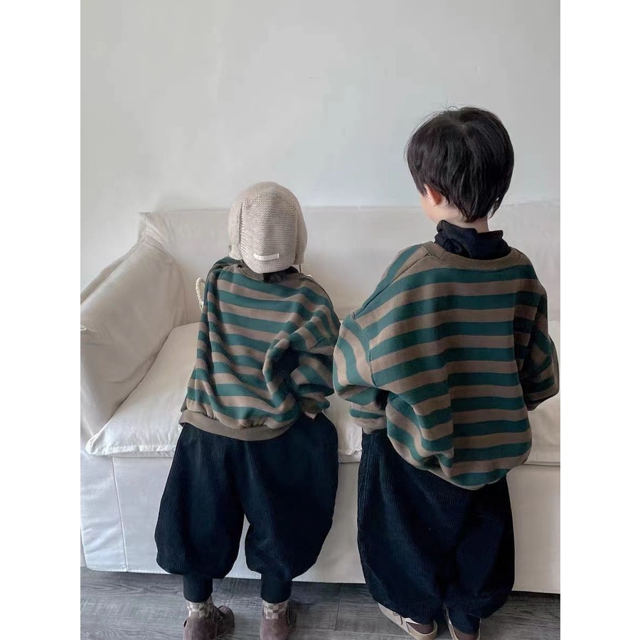 Áo Sweater Tay Dài Phong Cách Hàn Quốc Thời Trang Xuân Thu Mới Cho Bé Trai Và Gái