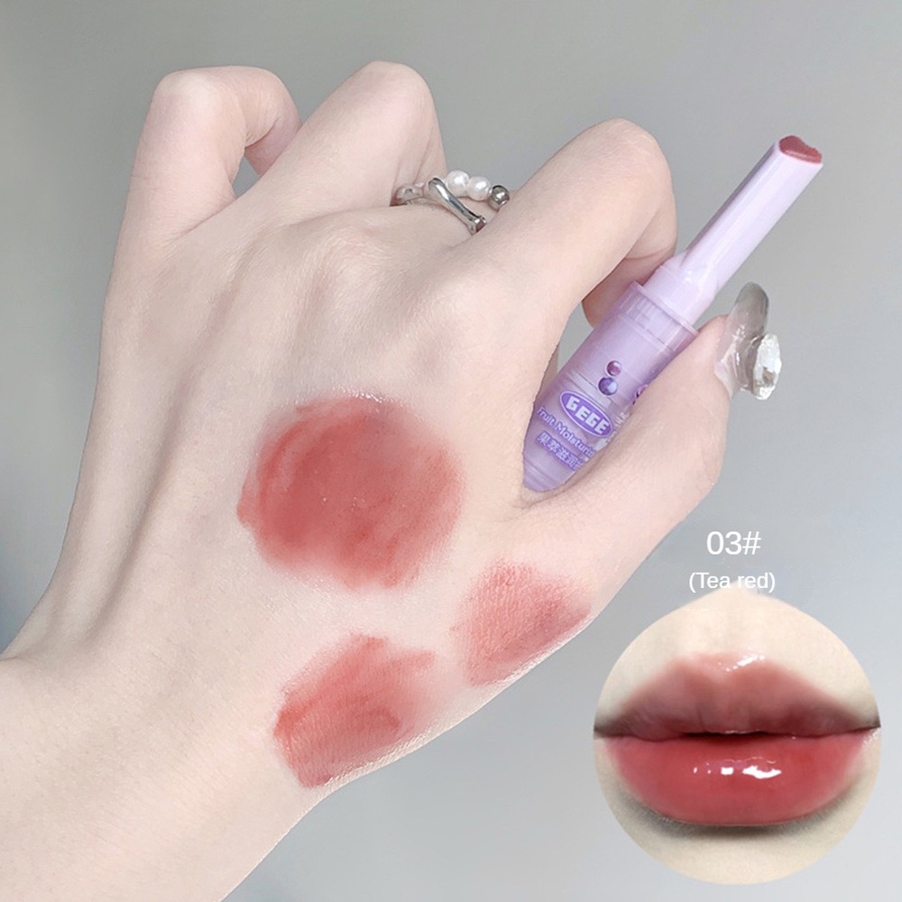 Ge bear Son Môi Dạng Nhấn Màu Bóng Có Dưỡng Lâu Trôi Xinh Xắn