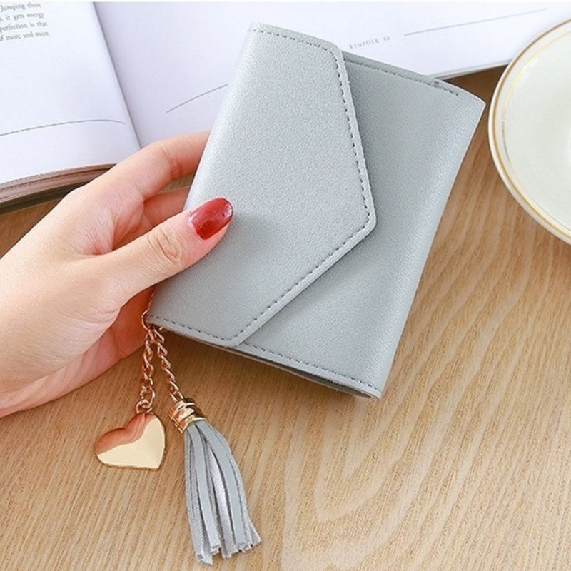 Ví Ngắn Đựng Thẻ Ngân Hàng / Danh Thiếp Có Tua Rua