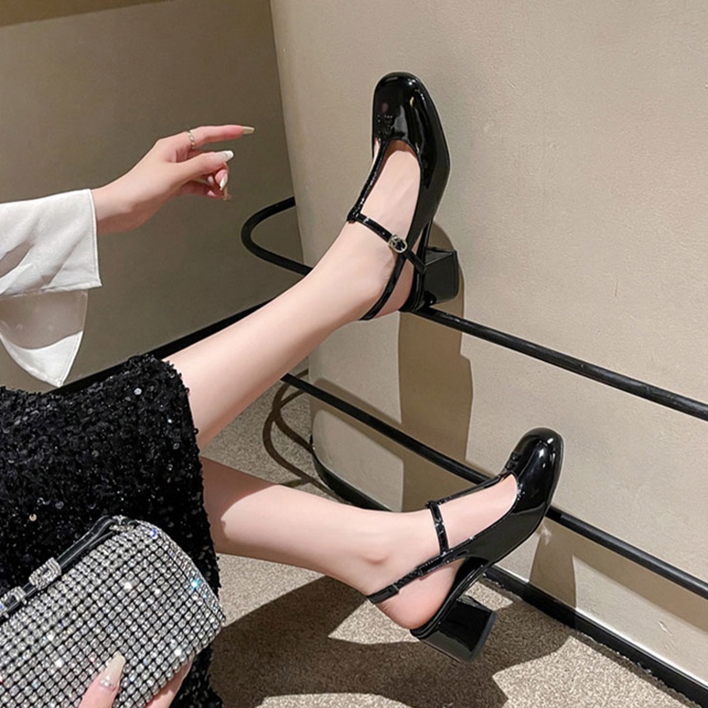 Huahua Mới Ví Da Bóng mary jane Đa Năng Thời Trang Và Mới Cho Nữ