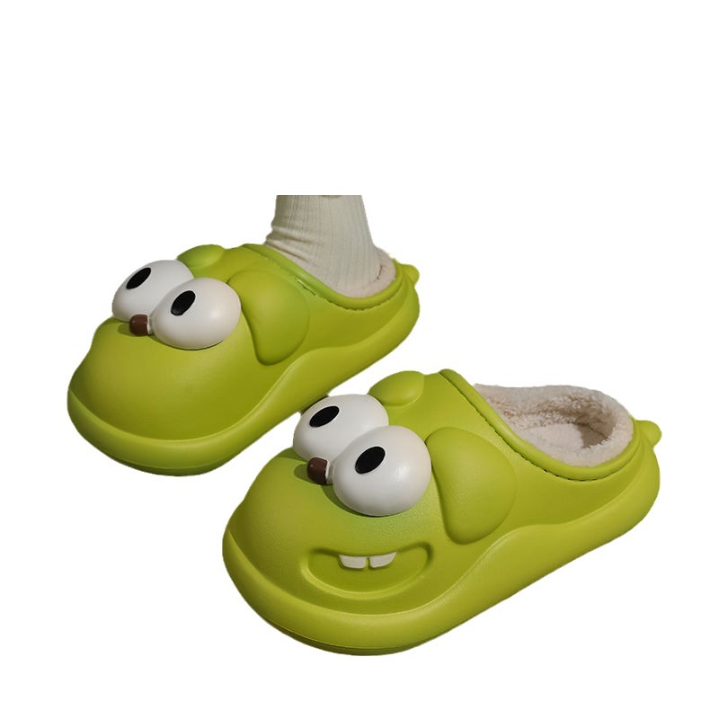 🔥Có Hàng Sẵn🔥Dép cotton Đi Trong Nhà Đế Dày Chống Trượt Chống Thấm Nước Họa Tiết Hoạt Hình Dễ Thương Cho Cặp Đôi