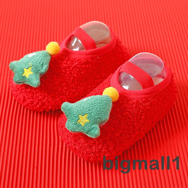 Topmall Giày Vải 3d Họa Tiết Giáng Sinh Cho Bé Tập Đi