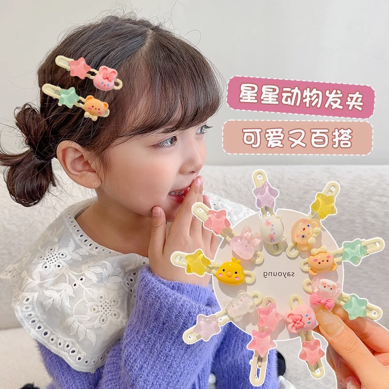 Dễ Thương Kẹp Tóc Hình Ngôi Sao Thỏ Nhỏ Xinh Xắn Cho Nữ