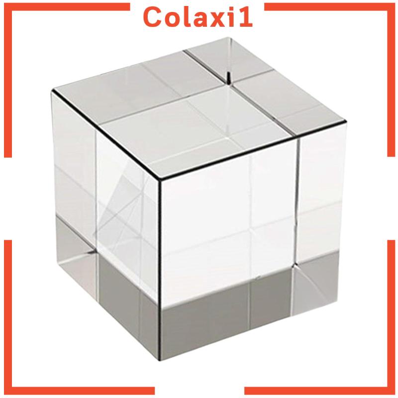 Khối Pha Lê Lập Phương Bằng Thủy Tinh Dùng Trang Trí Bàn Làm Việc