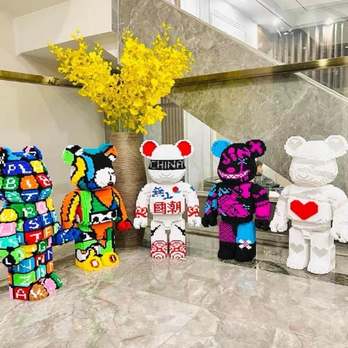 Xả kho Đồ Chơi Lắp Ráp Mô Hình Gấu Bear Brick Cỡ Lớn 35cm, 55cm, Bear Brick Jinx,Ô chữ,Bê Khay tặng thêm xe