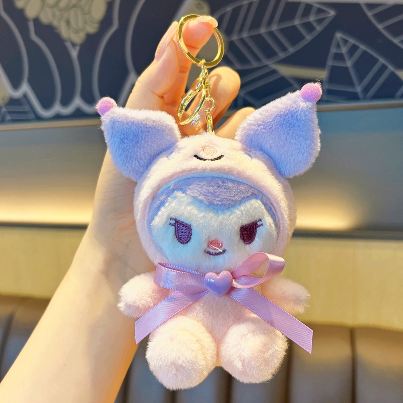 Móc Khóa Hình Búp Bê kuromi Hoạt Hình Nhồi Bông Đáng Yêu