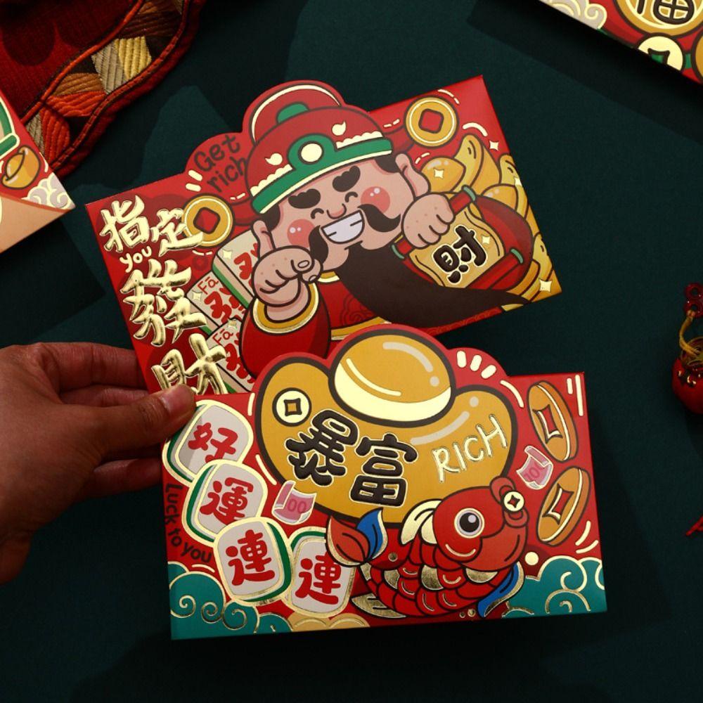 Set 4 Bao Lì Xì Đỏ May Mắn Cho Năm Mới 2024