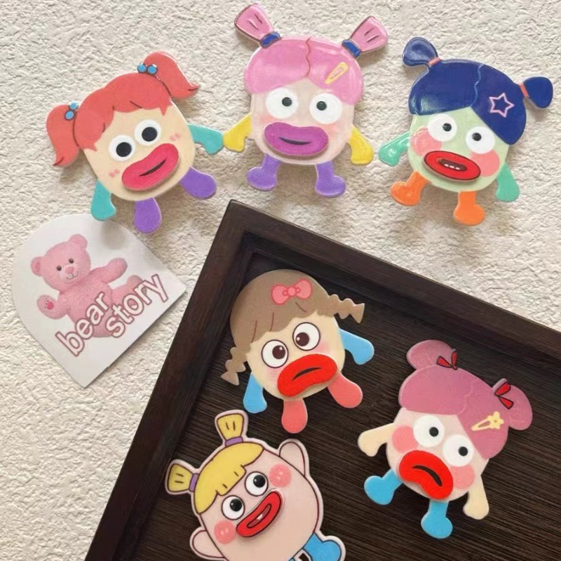 Kẹp Tóc Búp Bê Xấu Xí Dễ Thương Vui Nhộn Cho Bé Gái