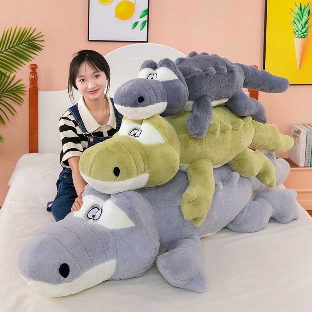 Gấu bông cá sấu chúa 1m6 siêu to hàng quảng châu mềm mịn