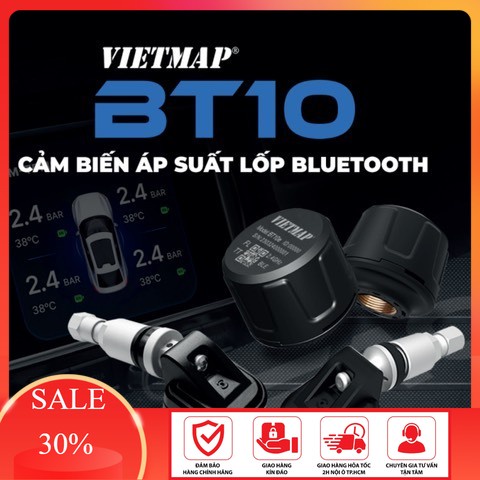 Cảm biến áp suất lốp Bluetooth Vietmap BT10 dùng cho Android box Vietmap BS10