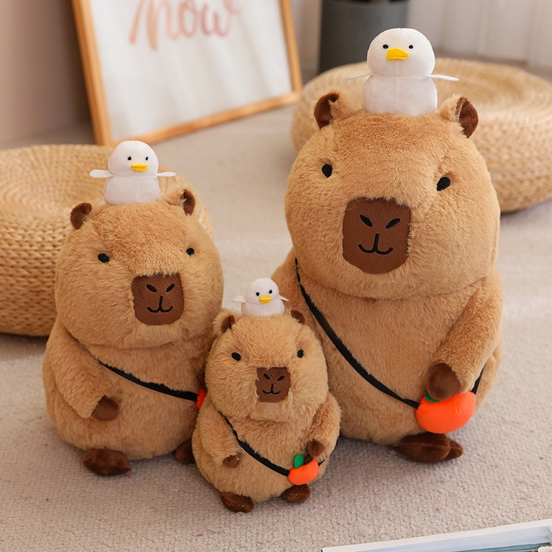 Lahomia Dễ Thương Capybara Búp Bê Capibala Squeaky Đồ Chơi Bong Bóng Gối