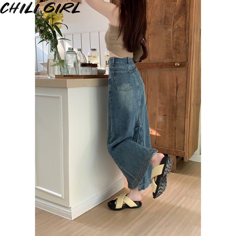 CHILI GIRL váy Chân váy thời trang váy nữ Durable trendy Phong cách INS WWY23A0BHN 42Z231016