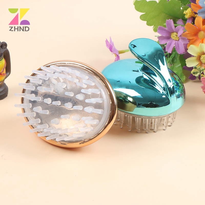 Zhuzhengde Bàn Chải Gội Đầu massage Thư Giãn Chăm Sóc Da Đầu