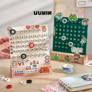 UUMIR Lịch Để Bàn Kèm Sticker Dán Trang Trí Nhà Cửa diy