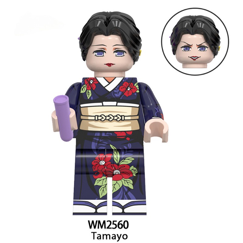 Nakime Mô Hình Đồ Chơi Nhân Vật Kurongu Kanjirou kaigaku tamayo gyokko enmu hantengu Kibuji muzan demon slayer