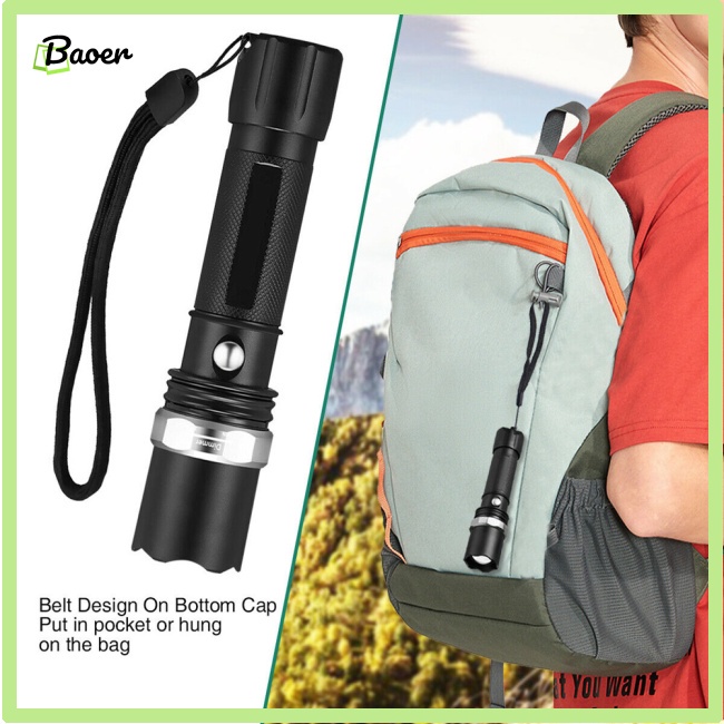 Đèn Pin Siêu Sáng 90000Lm 3 Chế Độ Chính Hãng 100% Sử Dụng Ngoài Trời