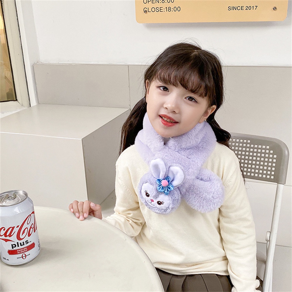 ☢ Khăn quàng cổ trẻ em Kawaii Sanrio dày Cinnamoroll Pompom Purins Khăn quàng cổ hoạt hình sang trọng Thu đông Dễ thương Ngọt ấm áp Lạnh lùng Khăn quàng cổ bé trai bé gái