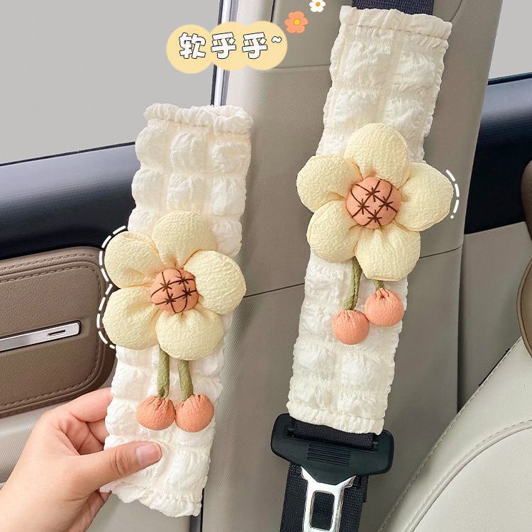 Vỏ Bọc Dây Đai An Toàn Xe Hơi Kiểu Hoạt Hình Dễ Thương Cho Bạn Gái