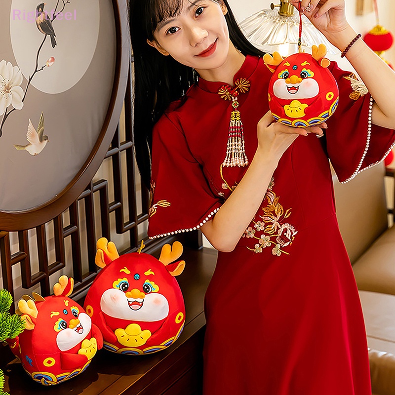 Thú Nhồi Bông Hình Rồng Phong Cách Trung Hoa 10cm Cho Năm Mới