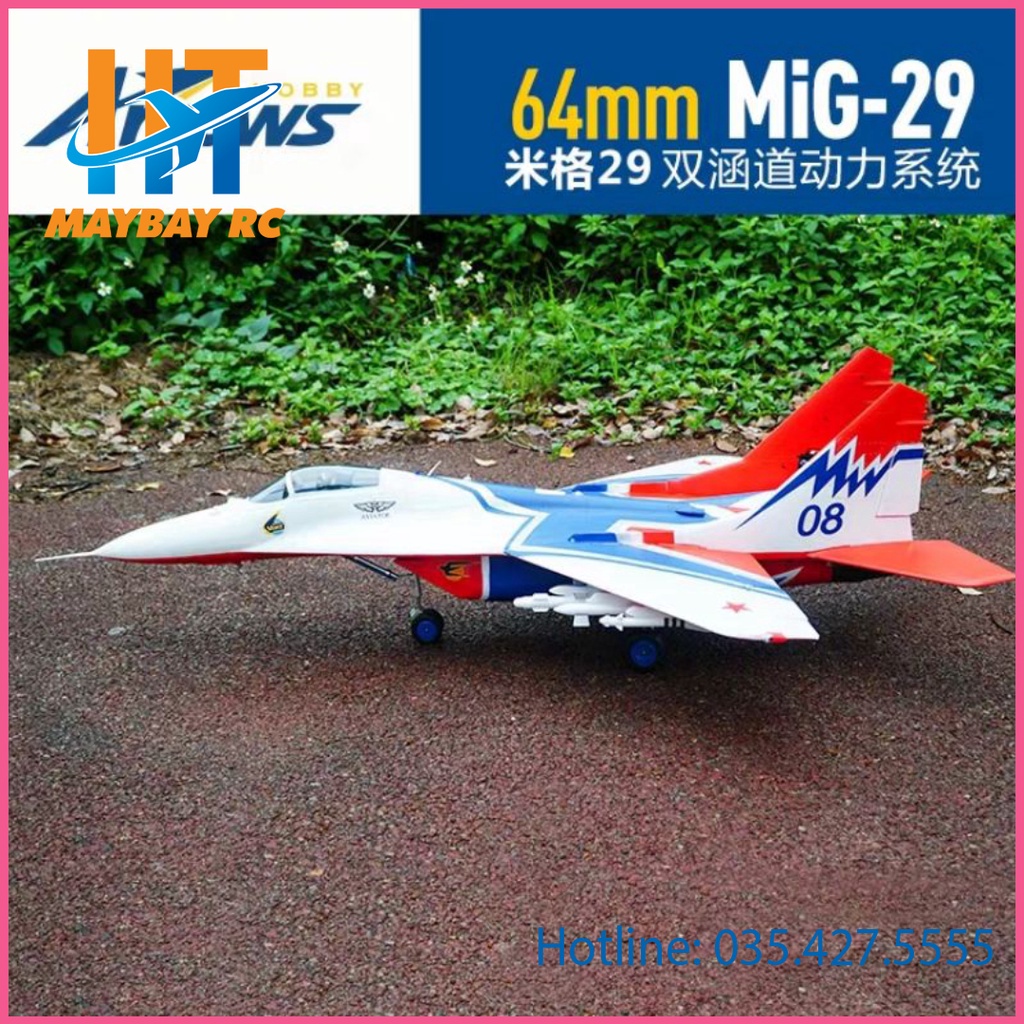 Máy bay điều khiển MIG 29 dual EDF 64mm MiG-29 64mm EDF PNPtặng ôtô tặng ô tô