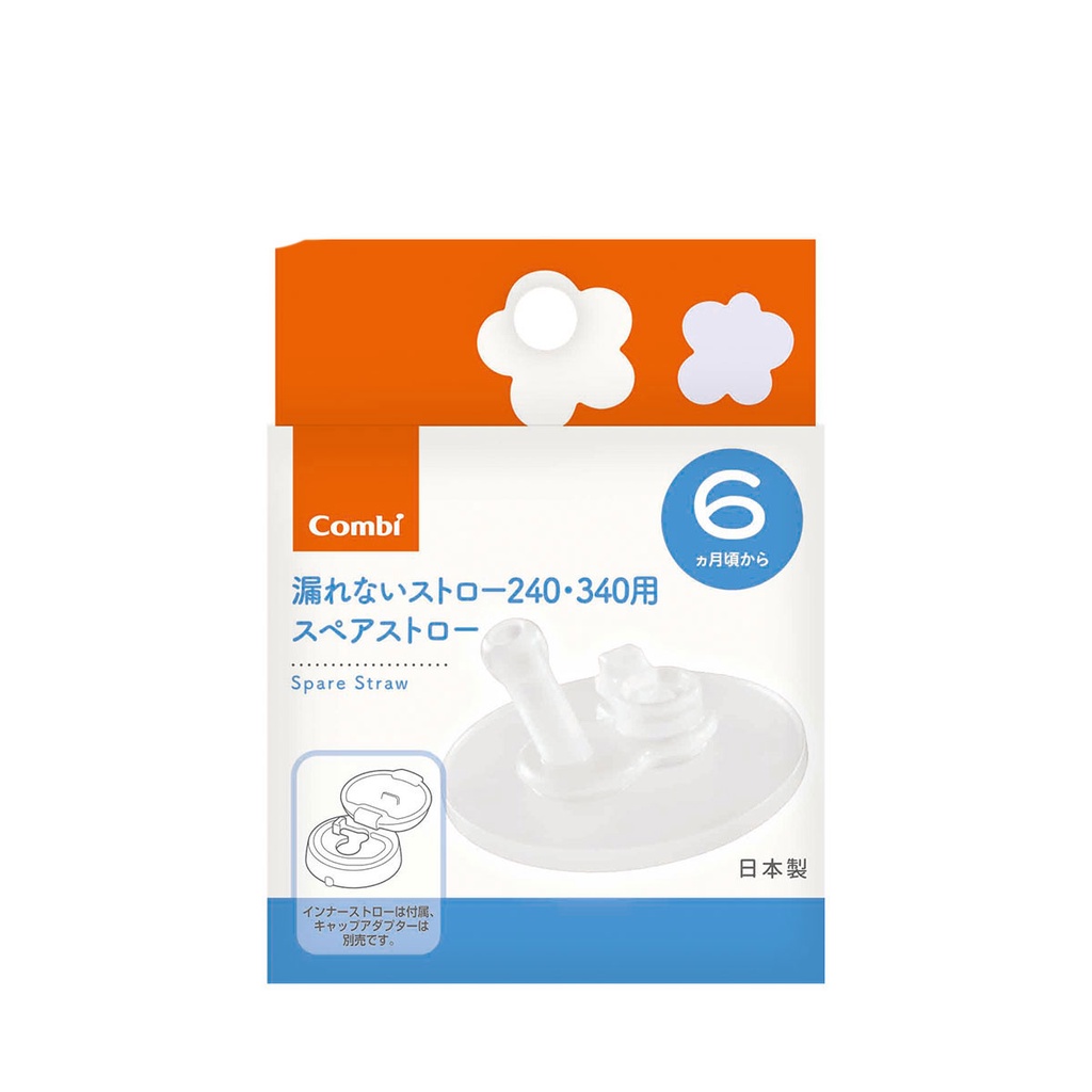 Bộ ống hút silicone bình nước Combi Lakumug bước 6