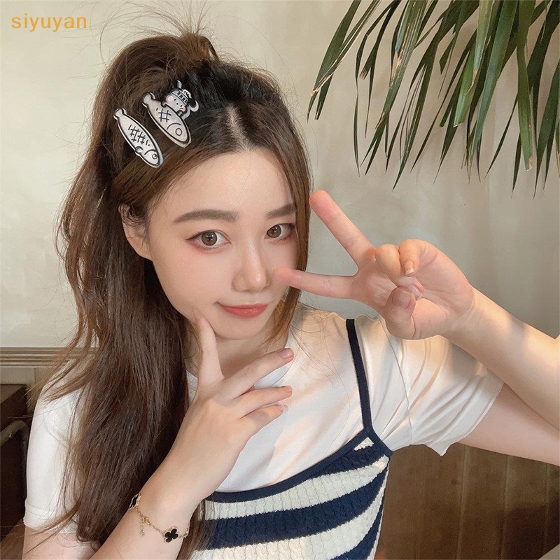 Siyuyan 1 / 3 Kẹp Tóc Hình Cá Hoạt Hình Dễ Thương Cho Bé vn