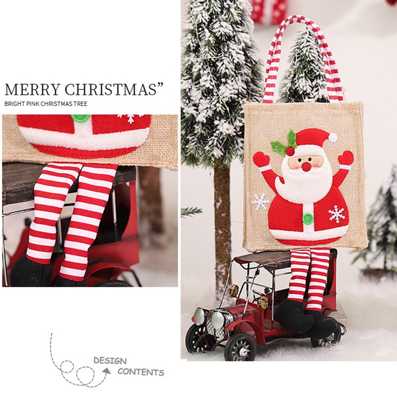 Túi Đựng Quà Giáng Sinh Hình Ông Già Noel / Người Tuyết