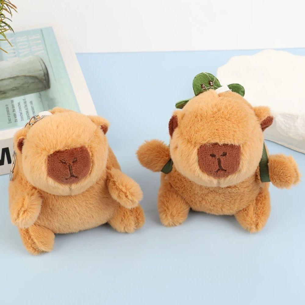 Shanhai Móc Khóa Mô Phỏng capybara, Vỏ Sò Nhồi Bông Dễ Thương, Móc Khóa unisex