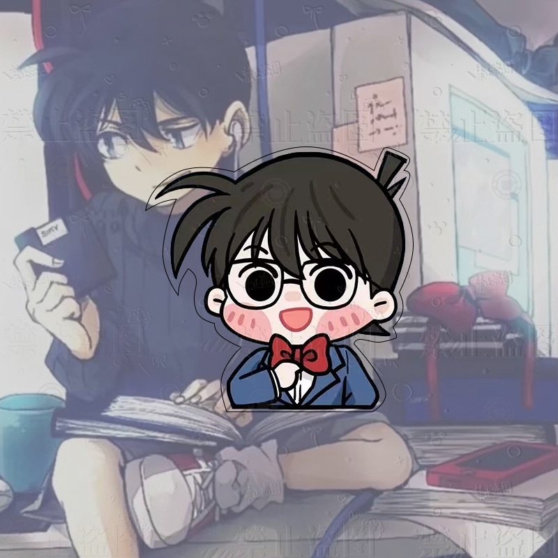 Ghim Cài Áo Bằng acrylic Hình Thám Tử conan Hoạt Hình Dễ Thương