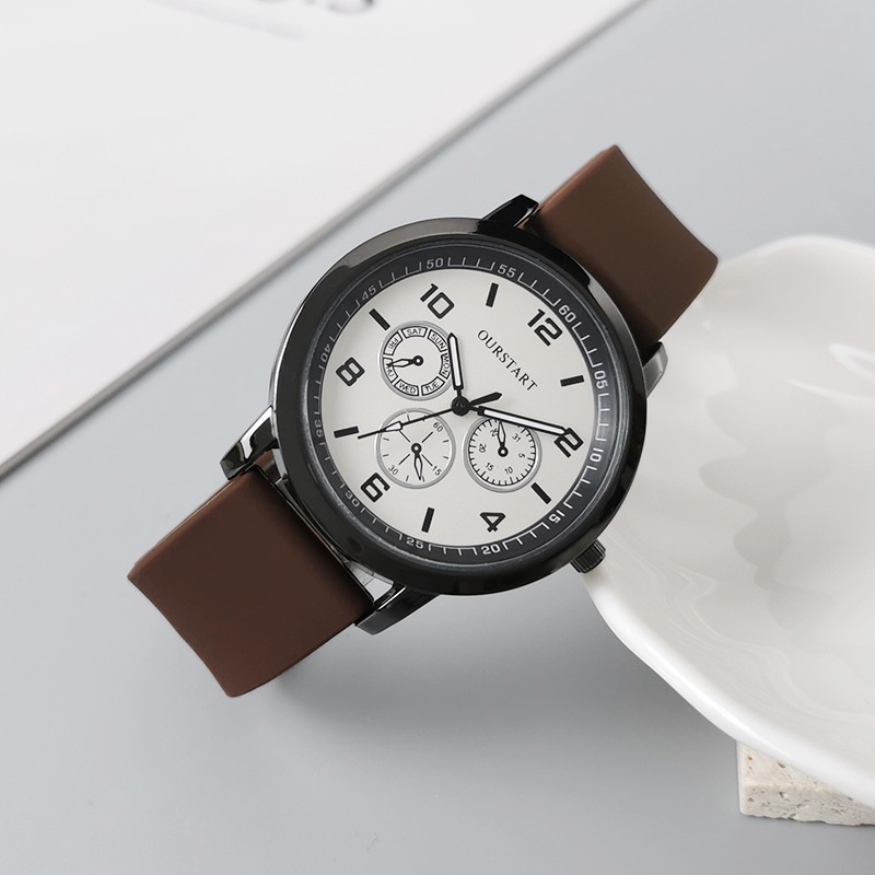 Đồng Hồ quartz Dây silicone Thiết Kế Đơn Giản